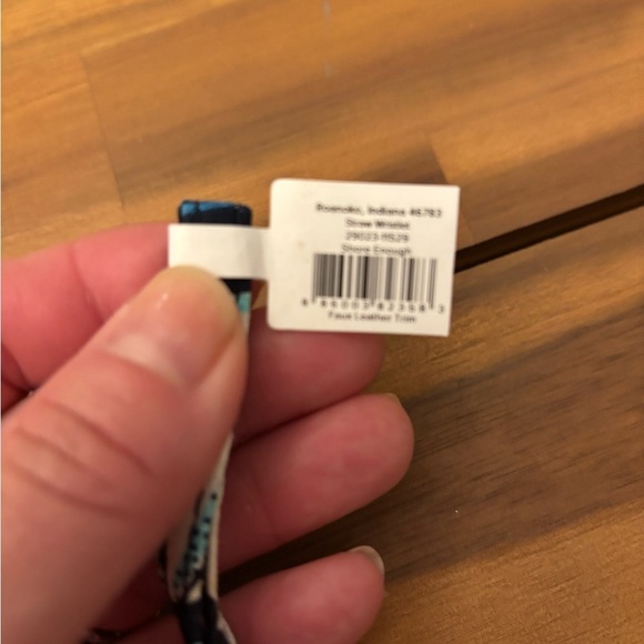 Vera Bradley Shore Enough Straw Wristlet Zip Clutch - Saliboat Design - NEW - Picture 2 of 6